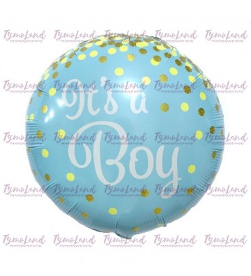 Ballon Rond It's A Boy Bleu