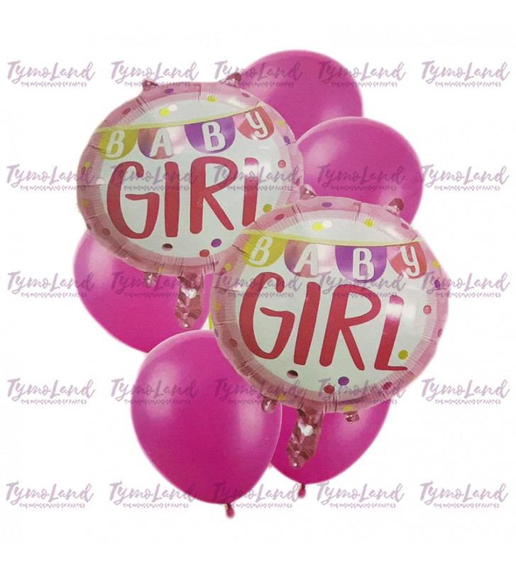 Ballon Rond - Joyeux Anniversaire Rose - Bouquet de Ballons