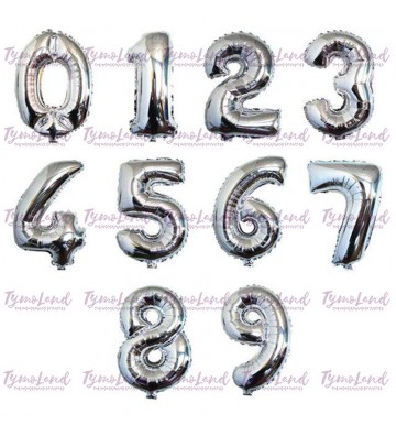 Ballon Chiffre Argent