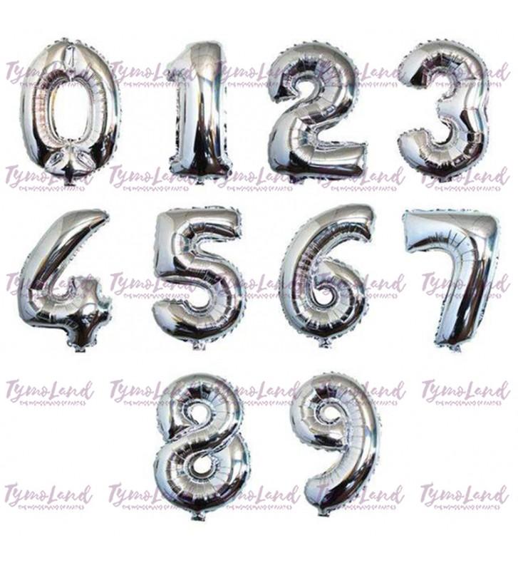 Ballon Chiffre Argent