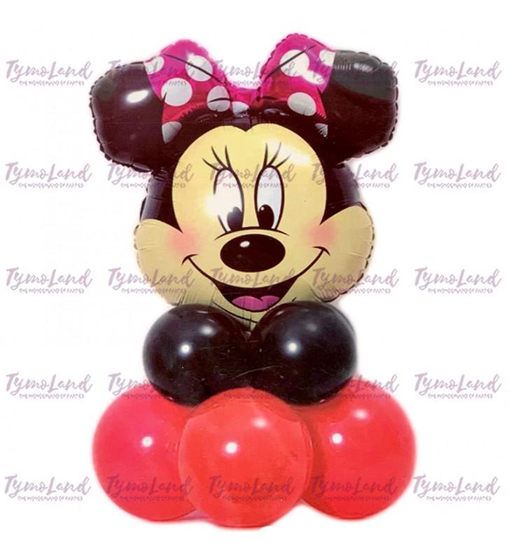 Bouquet de 06 Ballons Minnie Mouse Rouge